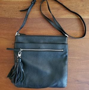 Halogen Tassled Leather Cross Body Bag